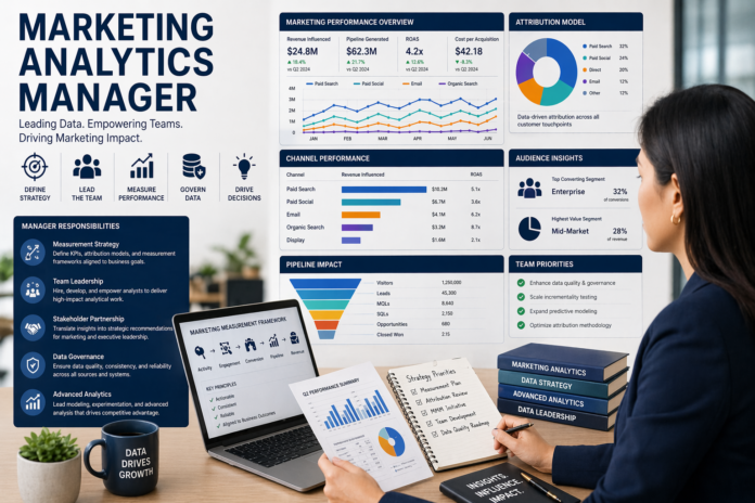 MArketing analytics manager role and responsibilities